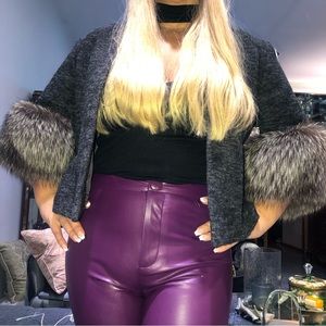 Silver Fox Wool Jacket